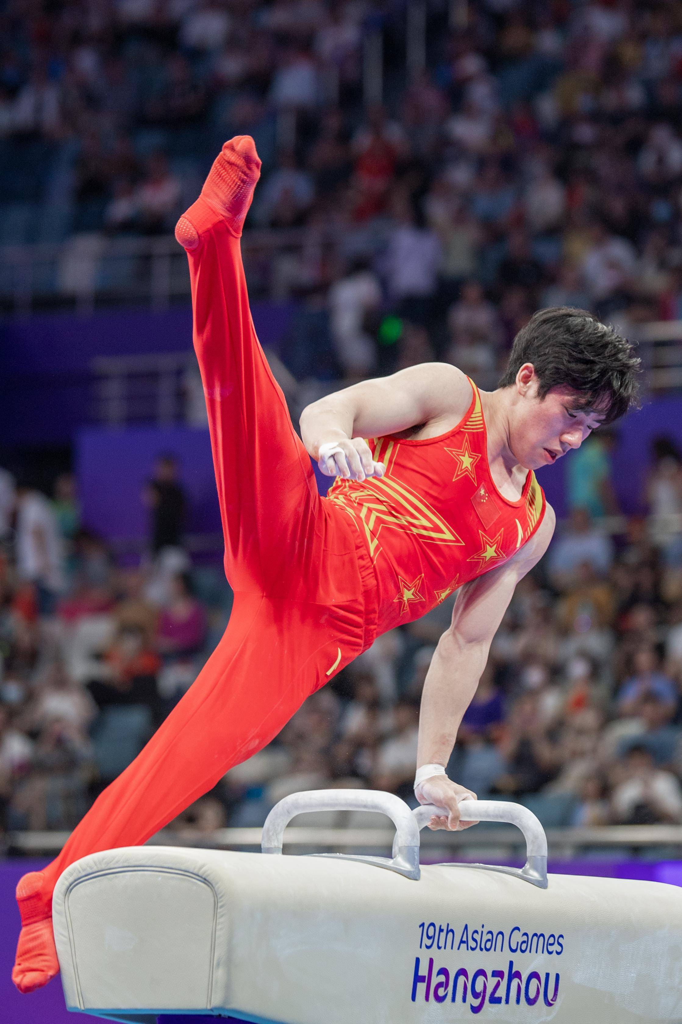 体操男子单项赛选手各展身手 体操男子单项赛选手各展身手