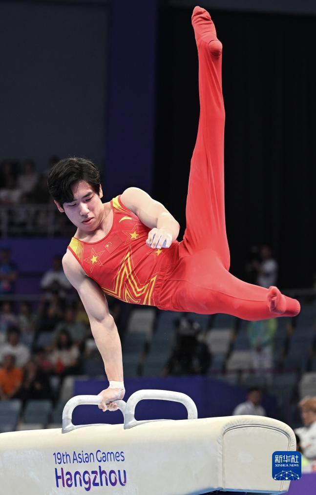 体操男子单项赛选手各展身手 体操男子单项赛选手各展身手